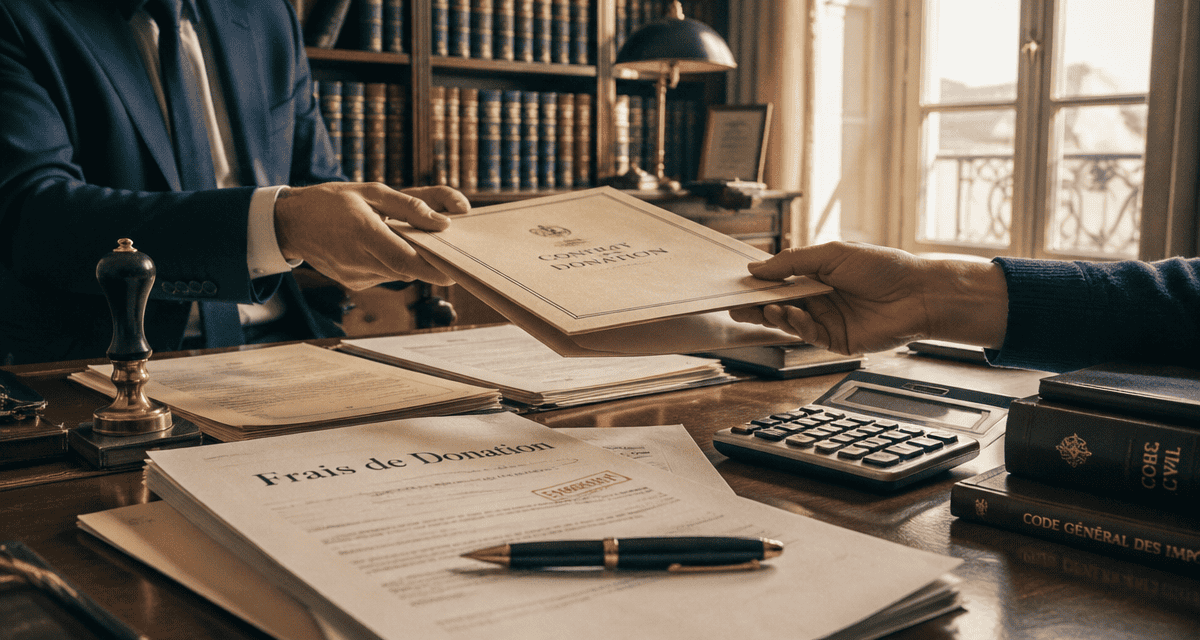 notaire donation frais documents