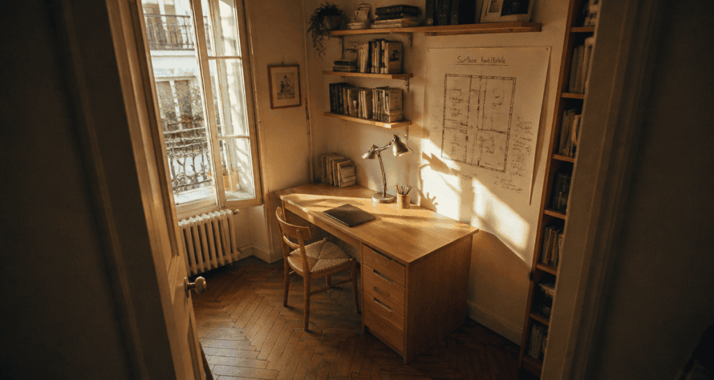chambre moins de 9m2 vente vue pièce optimisée