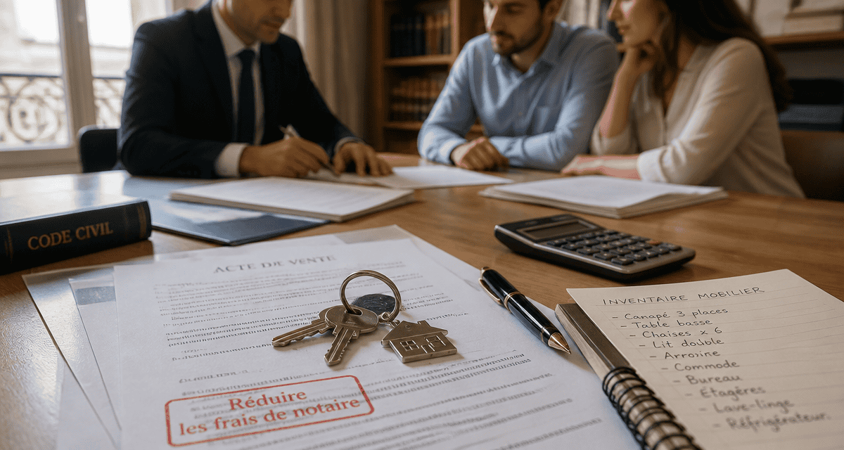 comment faire baisser les frais de notaire achat immobilier