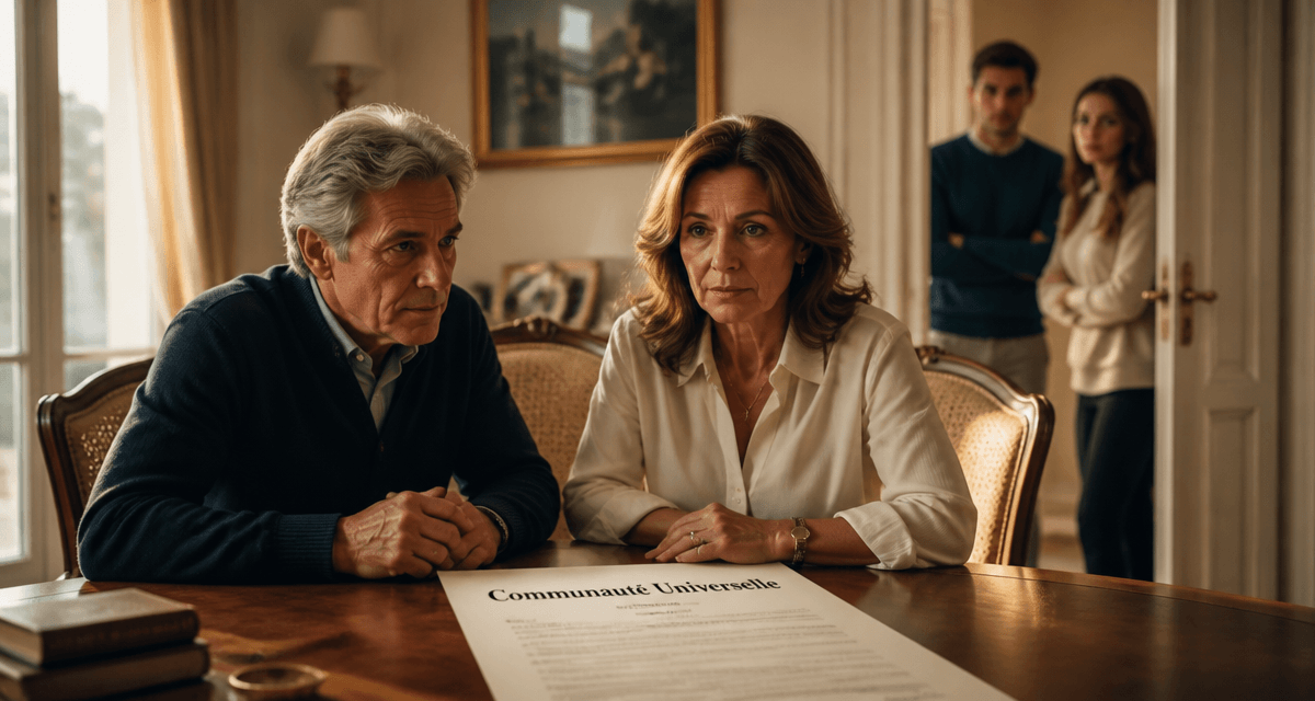 communauté universelle déshériter couple document