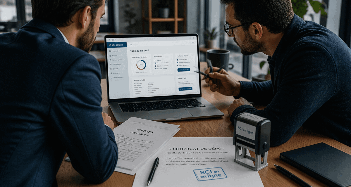 création sci en ligne associés ordinateur