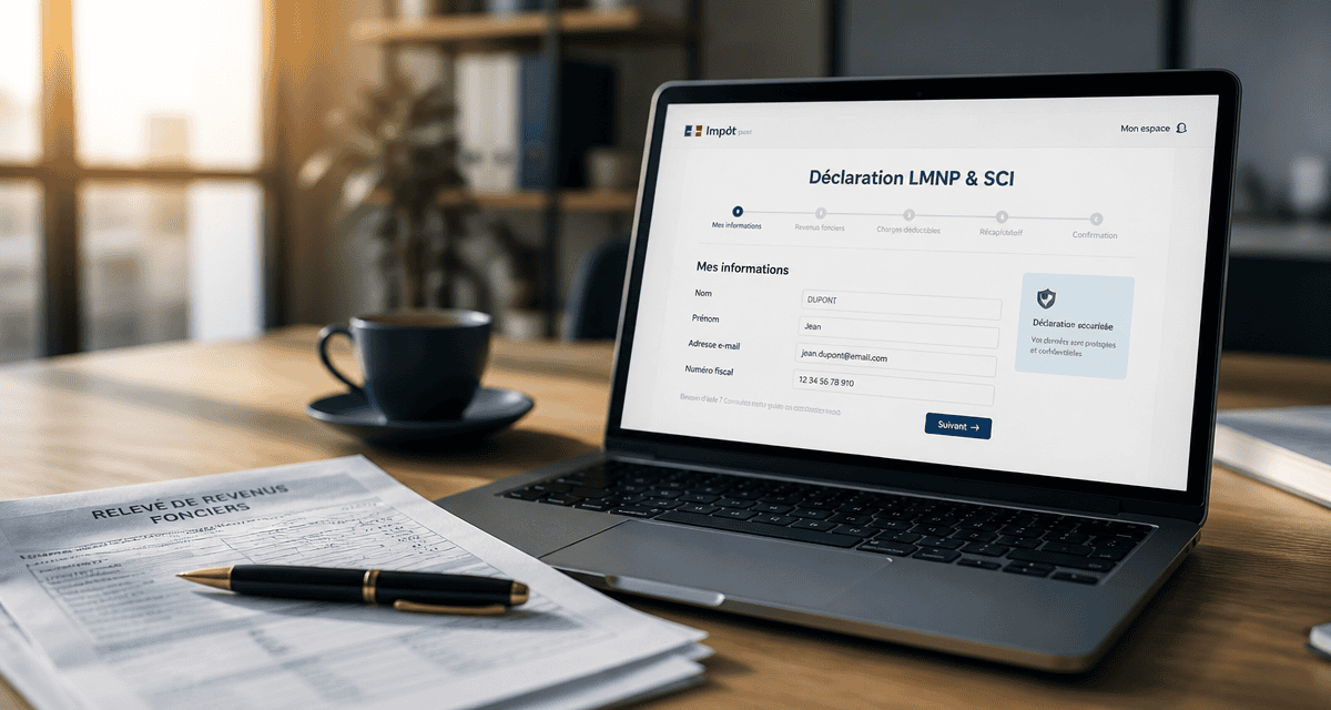 decla fr déclarations en ligne pour lmnp et sci sur ordinateur