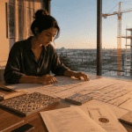 Faut il acheter en VEFA aujourd'hui, femme consultant plans et chantier