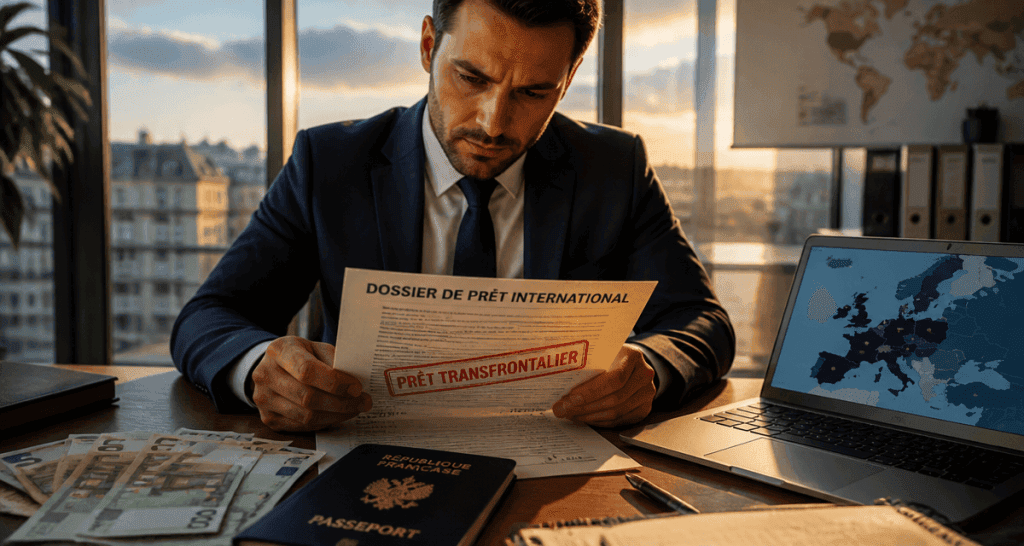 quelle banque étrangère prête aux français homme analyse dossier prêt