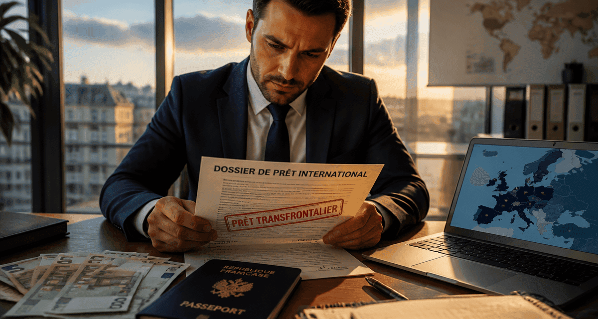 quelle banque étrangère prête aux français homme analyse dossier prêt
