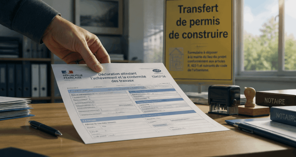 transfert d un permis de construire dépôt formulaire