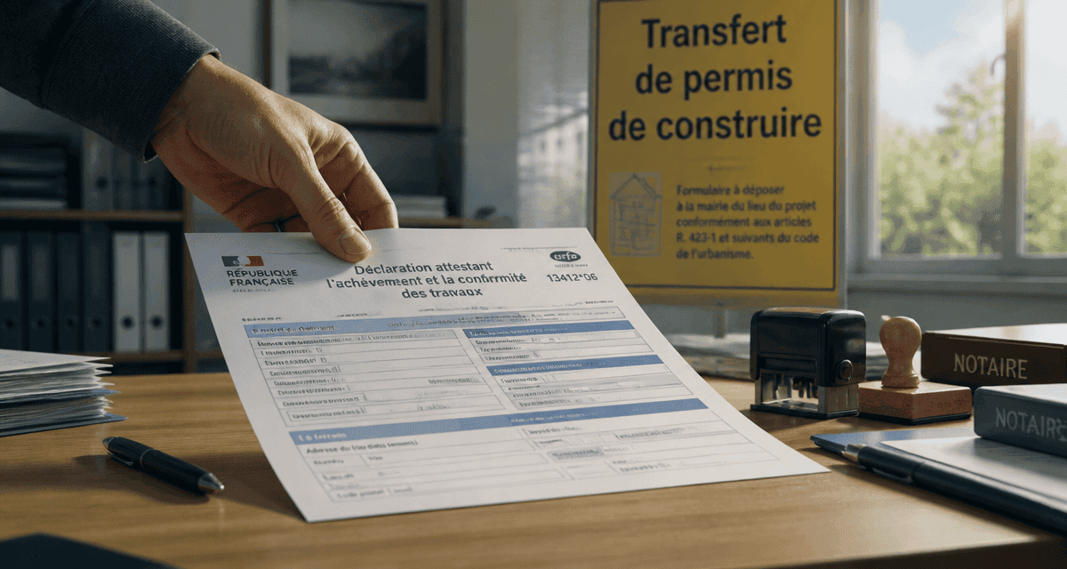 transfert d un permis de construire dépôt formulaire
