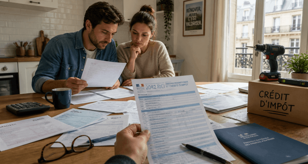 travaux déductibles impôts résidence principale 2024 couple factures