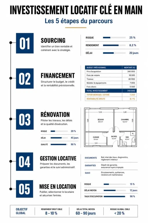Étapes de l'investissement locatif clé en main avec Beanstock avis