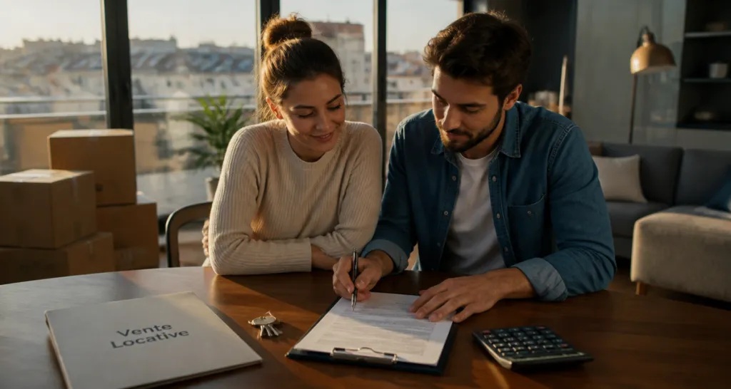 vente locative couple contrat clés appartement