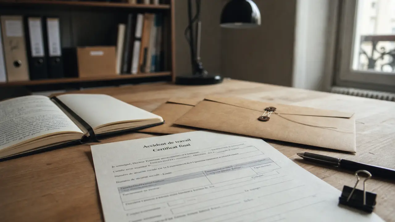 Certificat final accident de travail : document et envoi sous 24 heures