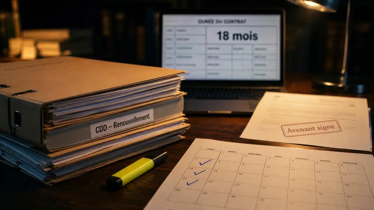 Combien de fois renouveler un CDD : 2 renouvellements max, 18 mois