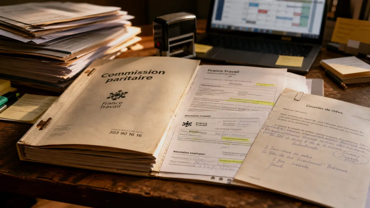 commission paritaire pôle emploi avis favorable : dossiers France Travail