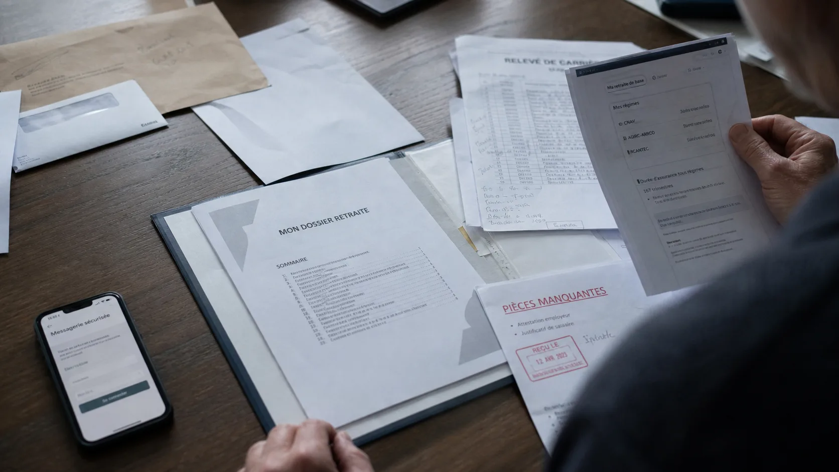 Dossier retraite bloqué que faire : pièces manquantes et relevé de carrière