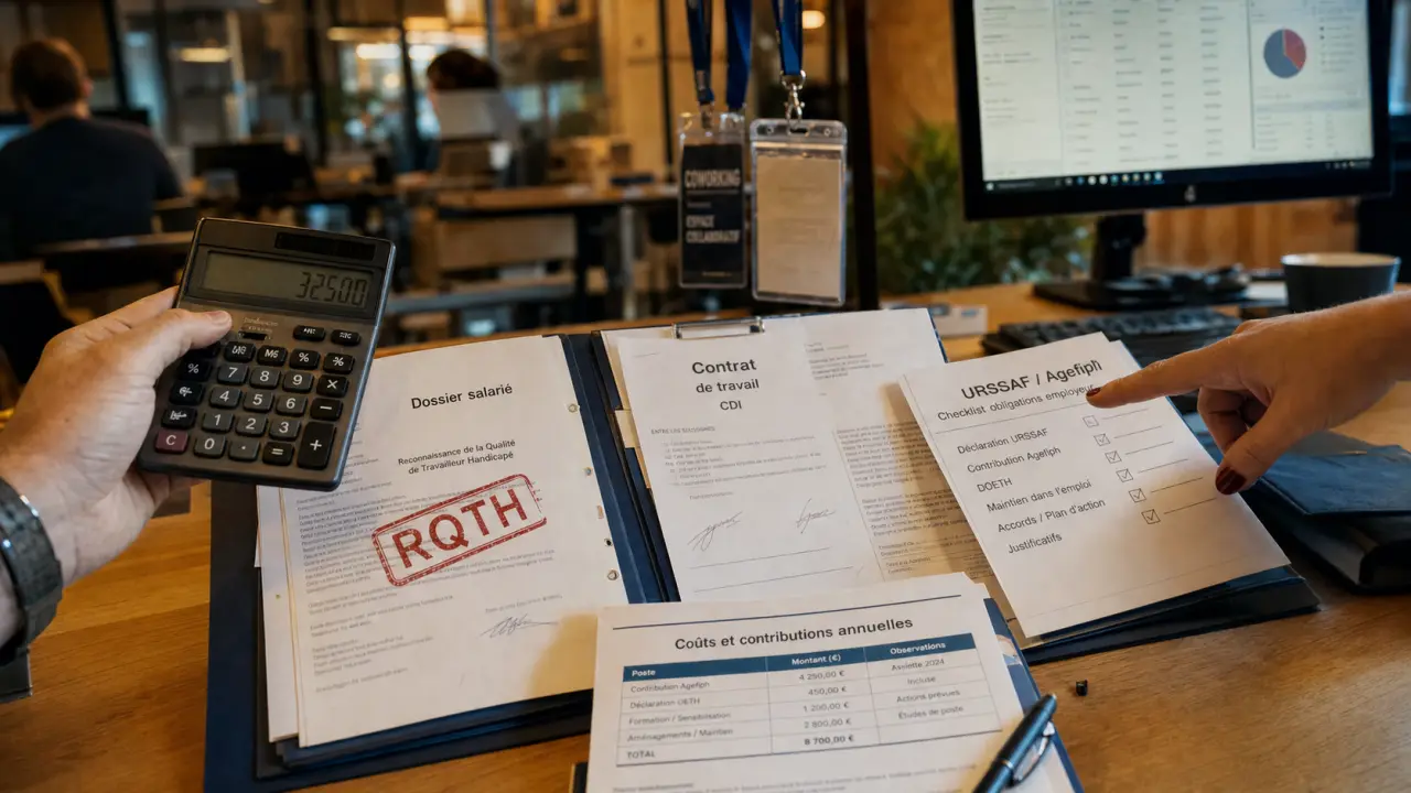 Exonération charges patronales travailleur handicapé : dossier RQTH et aides Agefiph