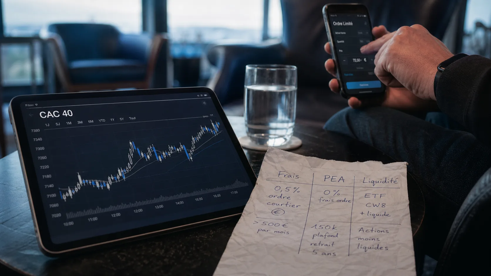 Meilleur ETF CAC 40 : frais 0,20 %, PEA et liquidité