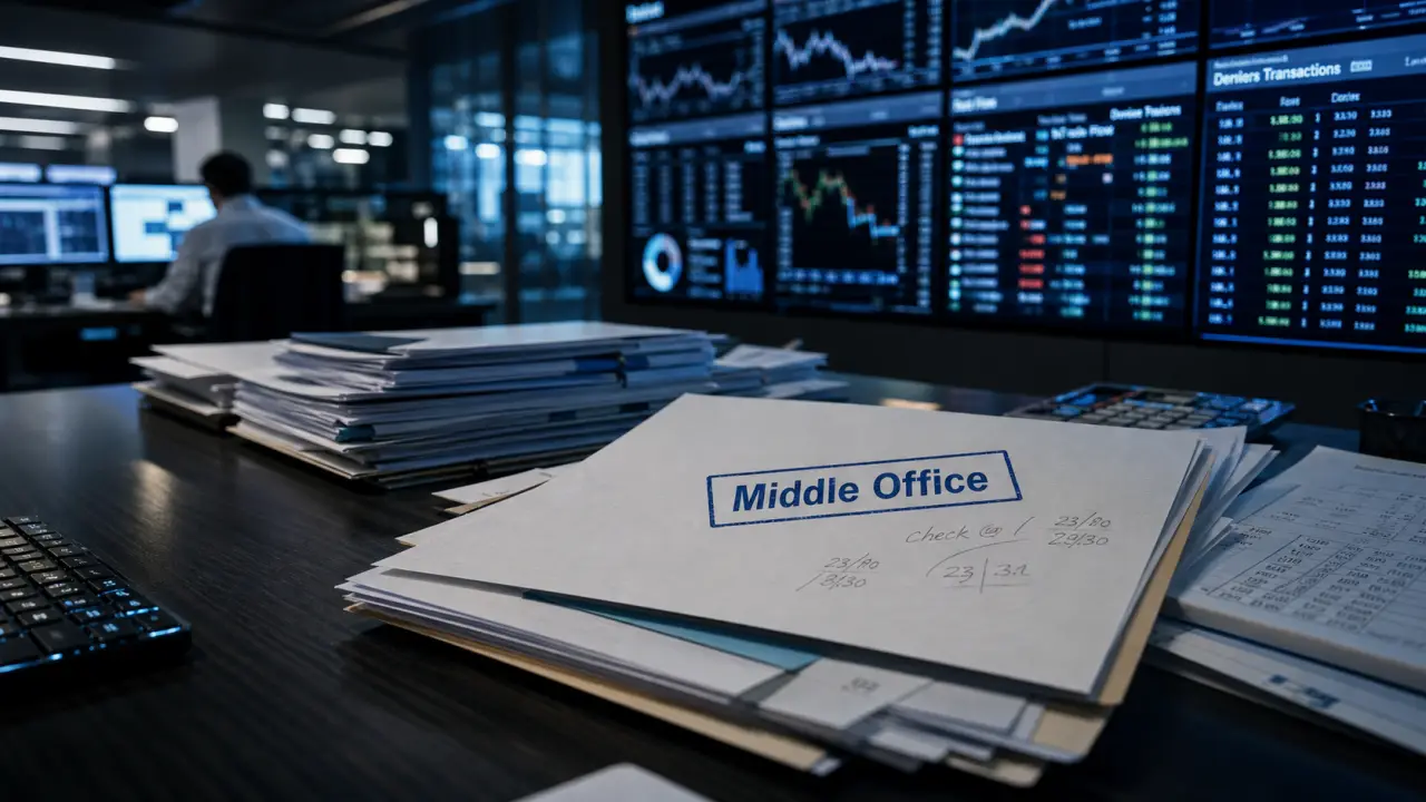 Middle office banque : pivot entre trading et conformité