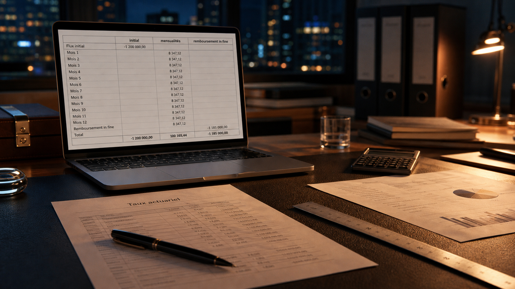 Taux actuariel def : calcul crédit et placement