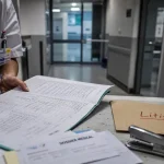Assurance pro infirmière : formulaire et dossier médical au bureau