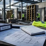 Construction immobilier entreprise : chantier sécurisé, plans permis PLU et conformité