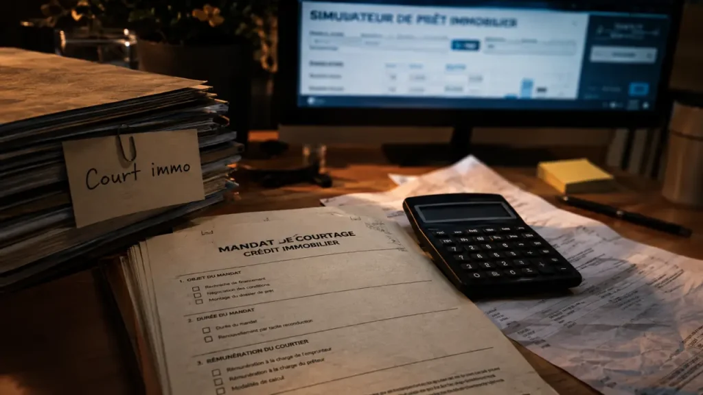 Court immo : vérifier le mandat, les frais et le TAEG avant de signer