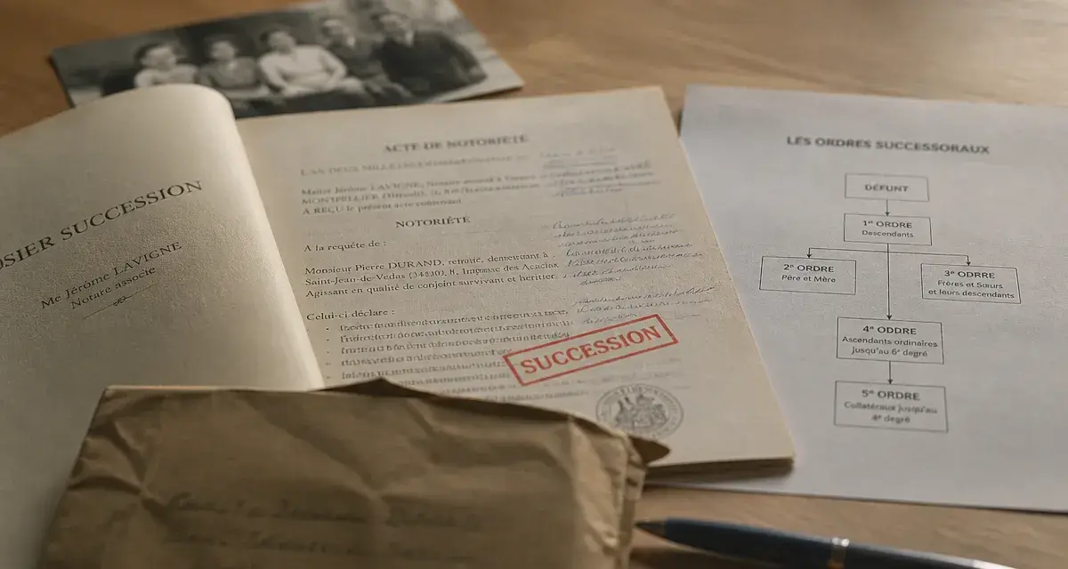 Dévolution successorale exemple : héritiers et répartition de l’actif
