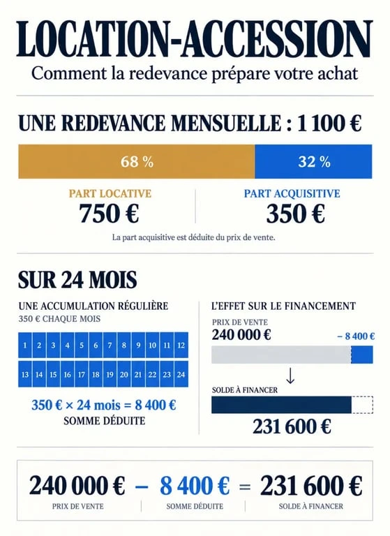 Déduction loyer achat maison : répartition entre part locative et part acquisitive en location-accession