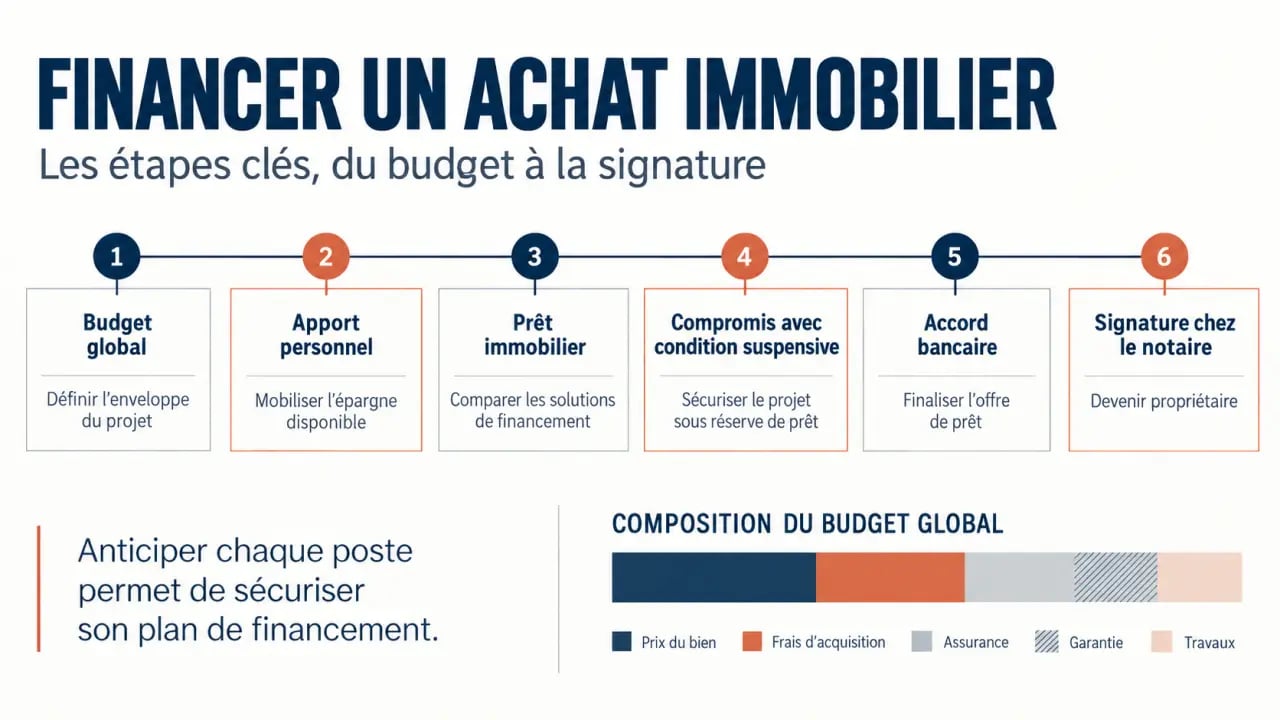 Comment financer l'achat d'un bien immobilier via des agences Laforêt sur agence-immobiliere-france : étapes et budget global