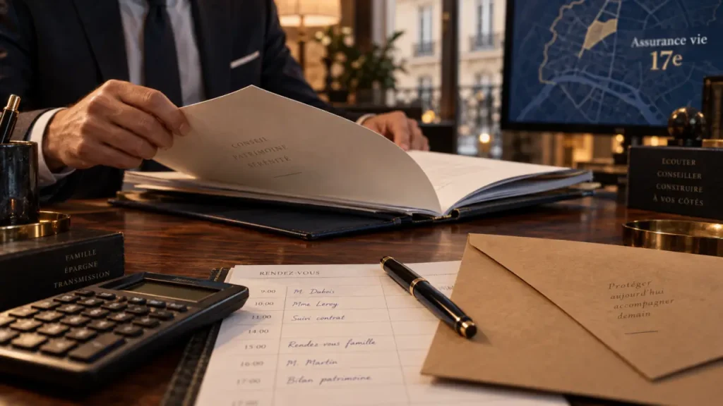 Assurance vie Paris 17 : agence de quartier ou courtier en ligne, comment trancher
