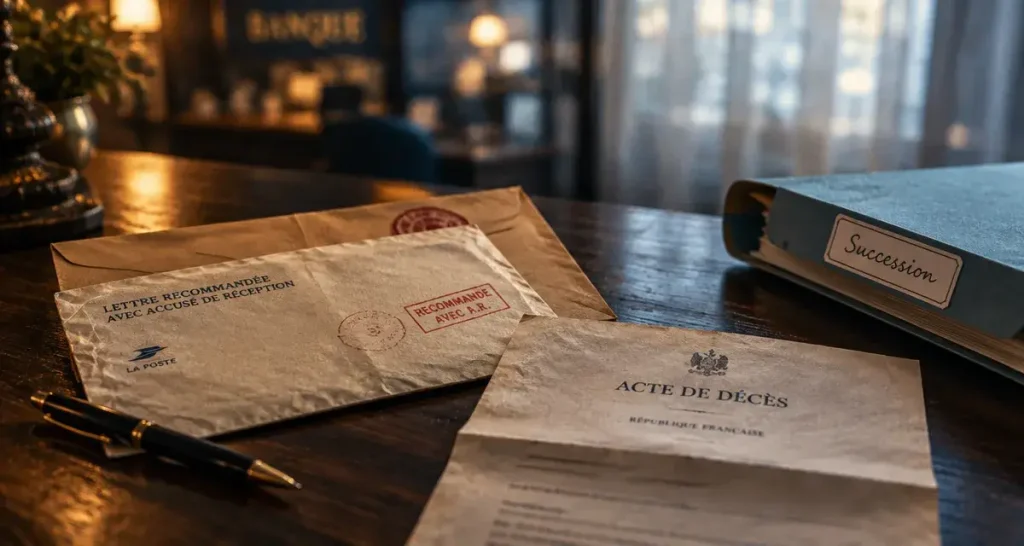 Quel courrier envoyer à la banque après un décès : signaler, obtenir les relevés ou clôturer ?