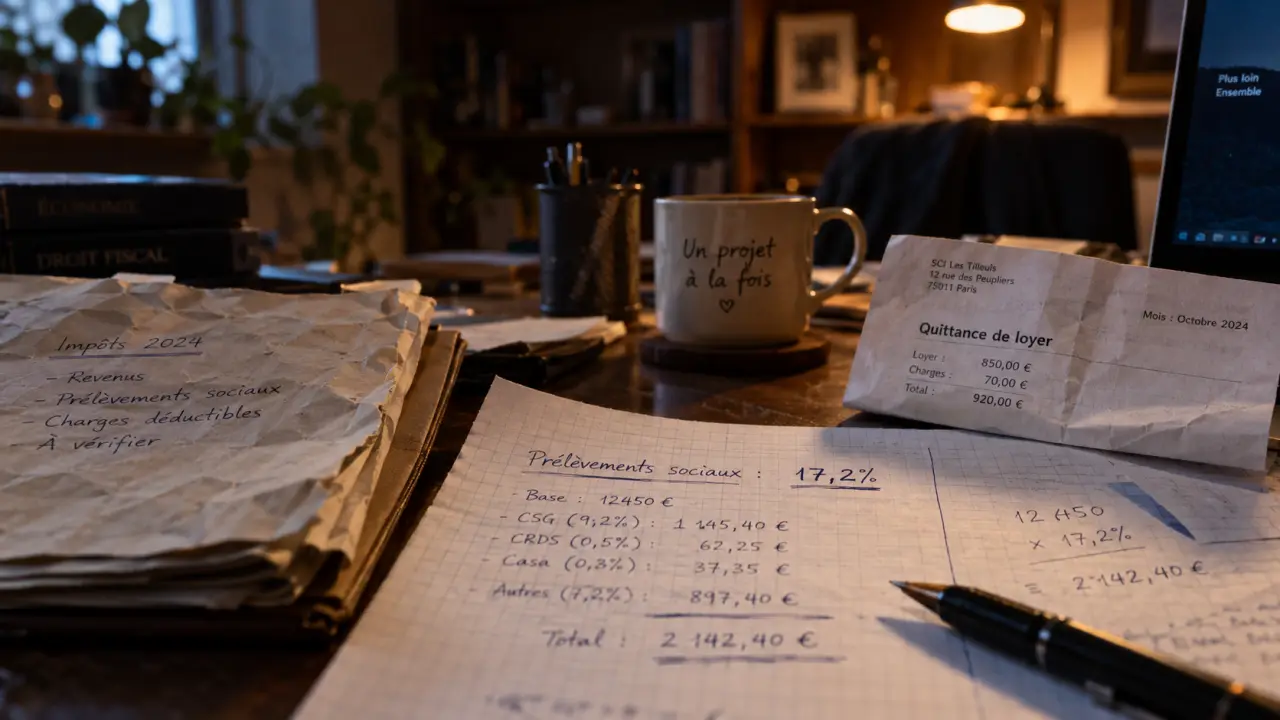 Prélèvements sociaux sur revenus fonciers : calcul sur le revenu net