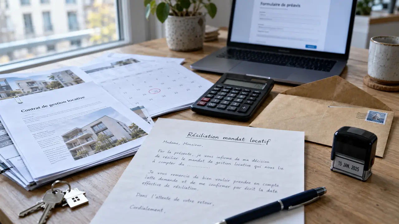 Résilier mandat de gestion locative avant terme : preuve de préavis